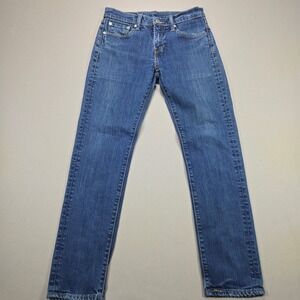 Levis 511 Slim Fit Mens Jeans Blue Medium Wash Denim 30x30 Black Label